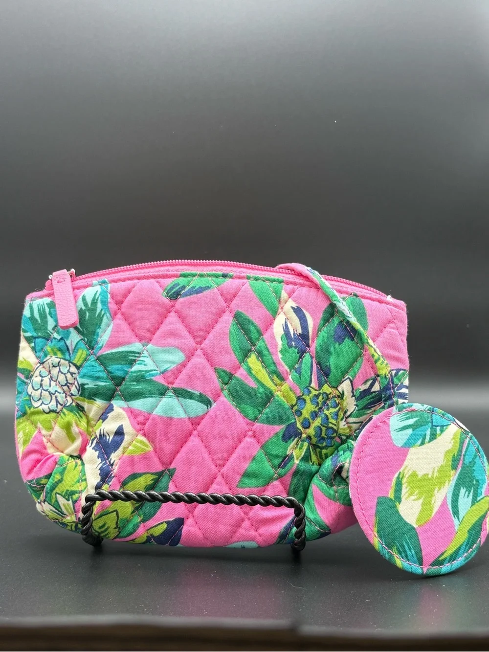 Vera Bradley quilted cosmetic